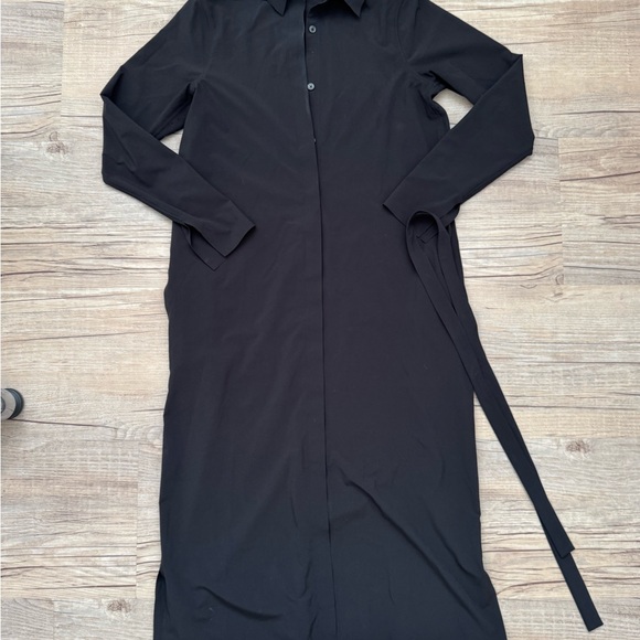 Athleta Dresses & Skirts - Athleta Black Long Sleeve Shirt Dress